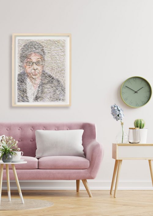 Le dessin onnde feminine dans un intérieur design