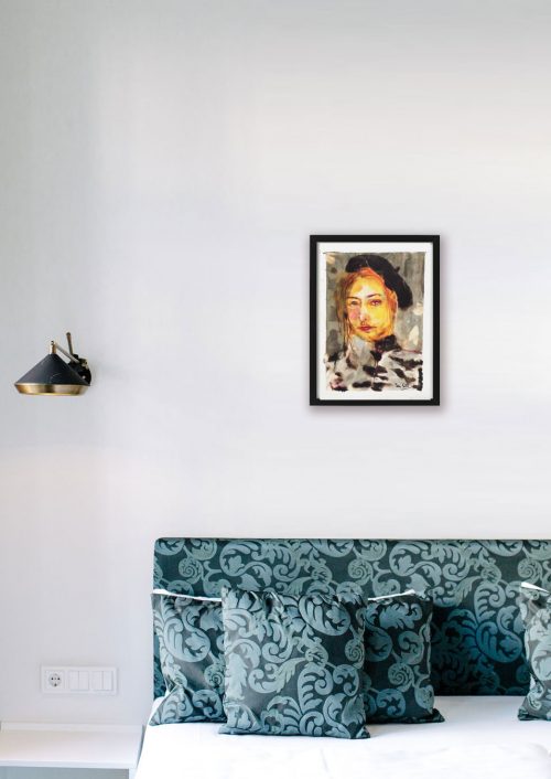 Le portrait exposé dans un intérieur de collectionneur