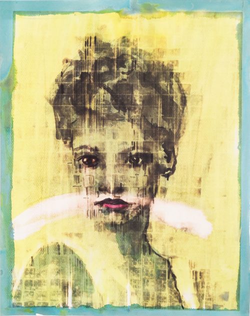 Portrait Jaune Digital | Peinture de l'artiste Yann Seth
