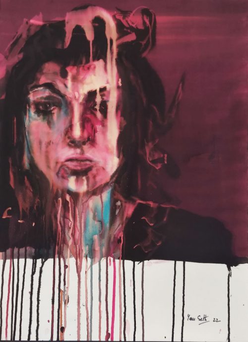 Portrait personne faisant la moue