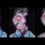 Trois études de Lucian Freud par Francis Bacon